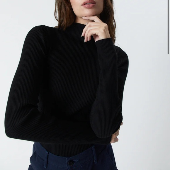 NSF Carla Rib Mock Neck - Picture 1 of 7